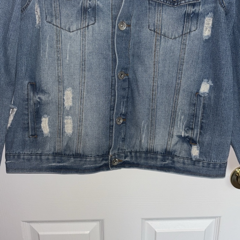 Distressed Denim Jacket - Picture 6 of 11